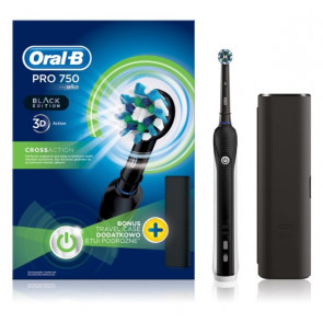 Электрическая зубная щетка Oral B Pro 750 D16.513.UX CrossAction с футляром